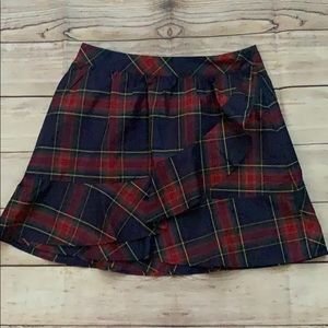 NWT Vineyard Vines Classic Plaid Ruffled Miniskirt